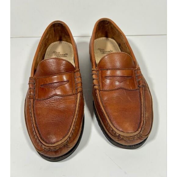 Men\'s Allen Edmonds Shoes Brown Leather Penny Loafers Comfort Walking Size 9.5 D main image 8